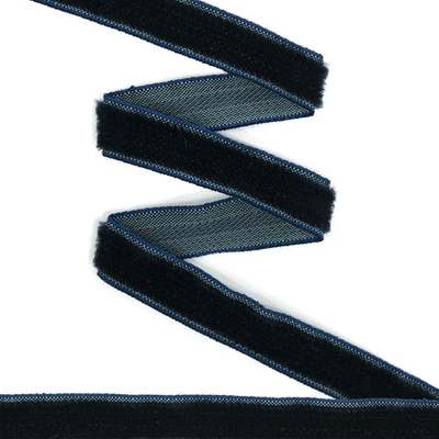 Лента бархатная (тесьма) 10.0 мм / 10±0.5 метров, рис. 8508, 56 т.синий, С3574Г17