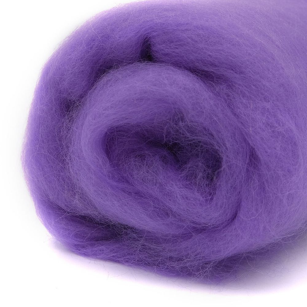 Шерсть для валяния Кардочес 100% п/тонк.шерсть, 100 гр. Камтекс (276 колокольчик)