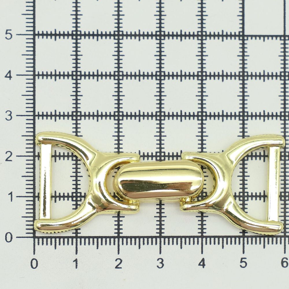 Пряжка-застежка 18 мм золото, металл, 4 шт