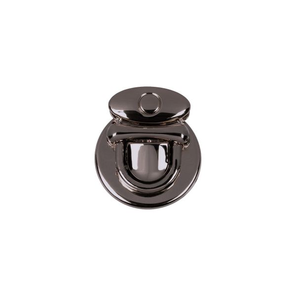 Замок для сумки 25х22 мм, 5 шт, черн.никель, Gamma LBZ-10H