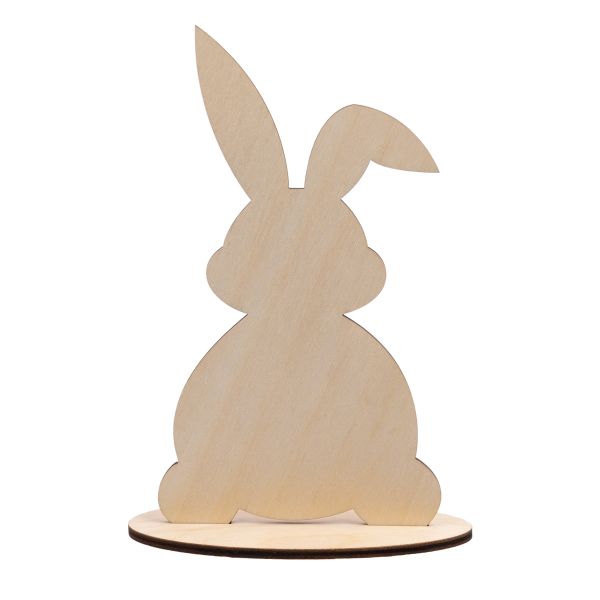 Заготовка из фанеры Заготовка на подставке 26х20.9х0.3 см, Заяц, Mr.Carving, БА-75