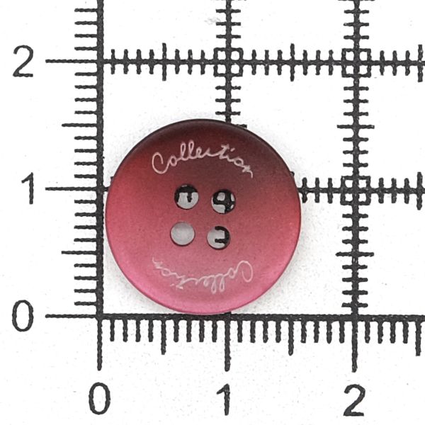 Пуговицы 4 прокола 24L (бордовый), 36 шт