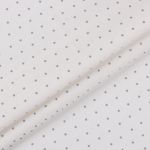 Ткань для пэчворка Peppy Бабушкин сундучок, отрез 50х55 см, 140 г/м², БС-53 горох белый, Peppy