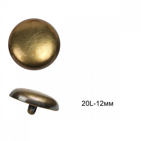 Пуговицы на ножке пластик C-NE69 цв.бронза 20L-12мм, 36 шт