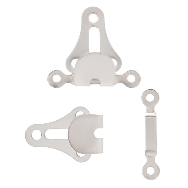 Крючки брючные (юбочные) пришивные 12 мм, 2 пары, никель, Pony, 78613