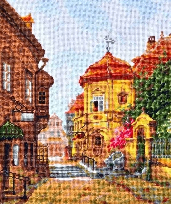 Набор для вышивания нитками Палитра, Дыхание старины, по мотивам картины Георга Янни 21х27 см