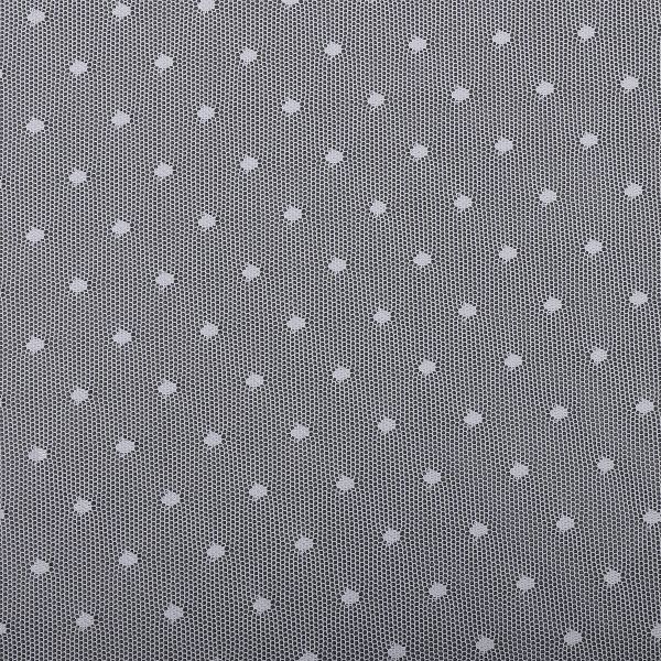 Сетка бельевая эластичная 65 г/м², шир.160 см / 5 метров, Мушка 00128, цв.01 белый /00128.01.1/