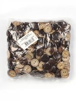 Пуговица кокос 2 прокола 28L=18 мм, TBY.B312 цв.натуральный, 400 шт