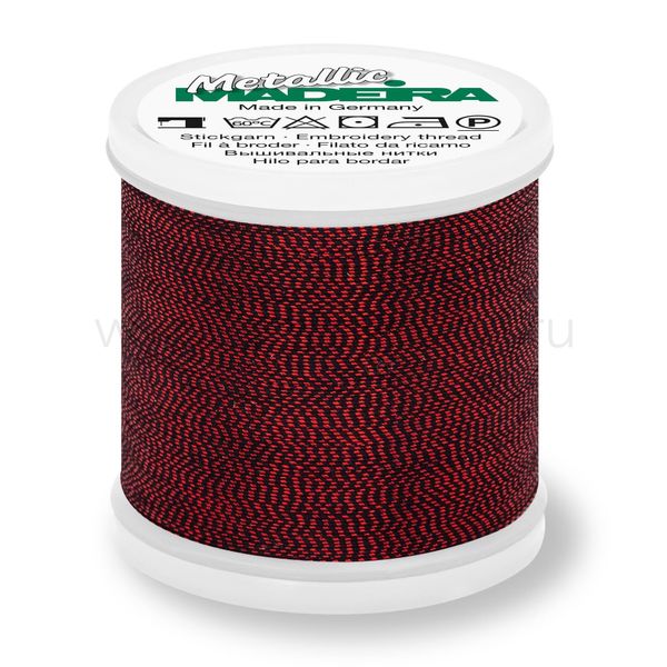 Нитки вышивальные металлизированные Madeira Metallic №40, 200 м, цв. 414, 9842, 5 катушек