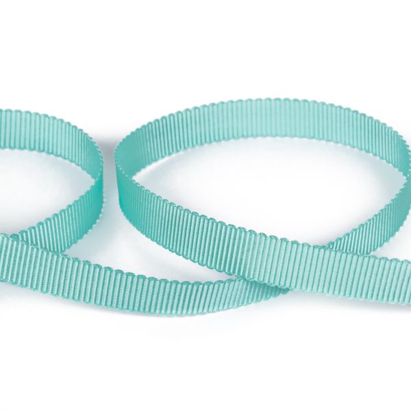 Лента репсовая (в рубчик) с зубчатым краем 10.0 мм, 25±1 метров, 314 мятный, Gamma PTGR-10