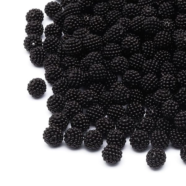 Бусины шамбала ⌀12 мм, 500гр/упак (черный)