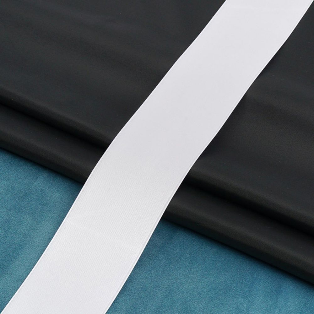 Лента атласная 2-сторонняя 50.0 мм / 22.86±1 метров, C1001 белый, 6102-0016, Globus