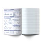 Тетрадь со справ.материал. Архивариус пластик.обл. 320мкм с тис.золот.фольгой. A5 48 л. на скобе 65 г/м², белизна 100% 10 шт, клетка, 01875 Архивариус Геометрия, Светоч Т290