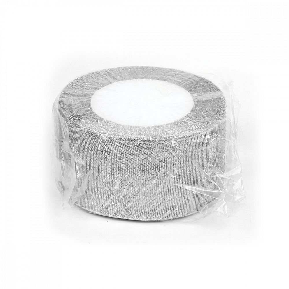 Лента металлизированная 50.0 мм / 22.85±1 метра, цв. серебро, Magic4Hobby