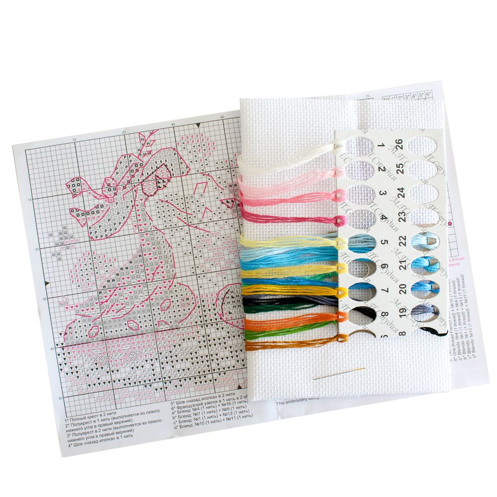 Набор для вышивания нитками МП Студия (Жар-птица), На море, 10х13 см