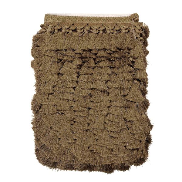 Бахрома отделочная широкая 115.0 мм / 25 метров, с кистями 107 т.бежевый