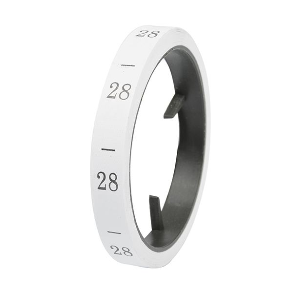 Этикетка-размерник п/э, размер 28 белый 10х25 мм ТВ в рул. 300 шт