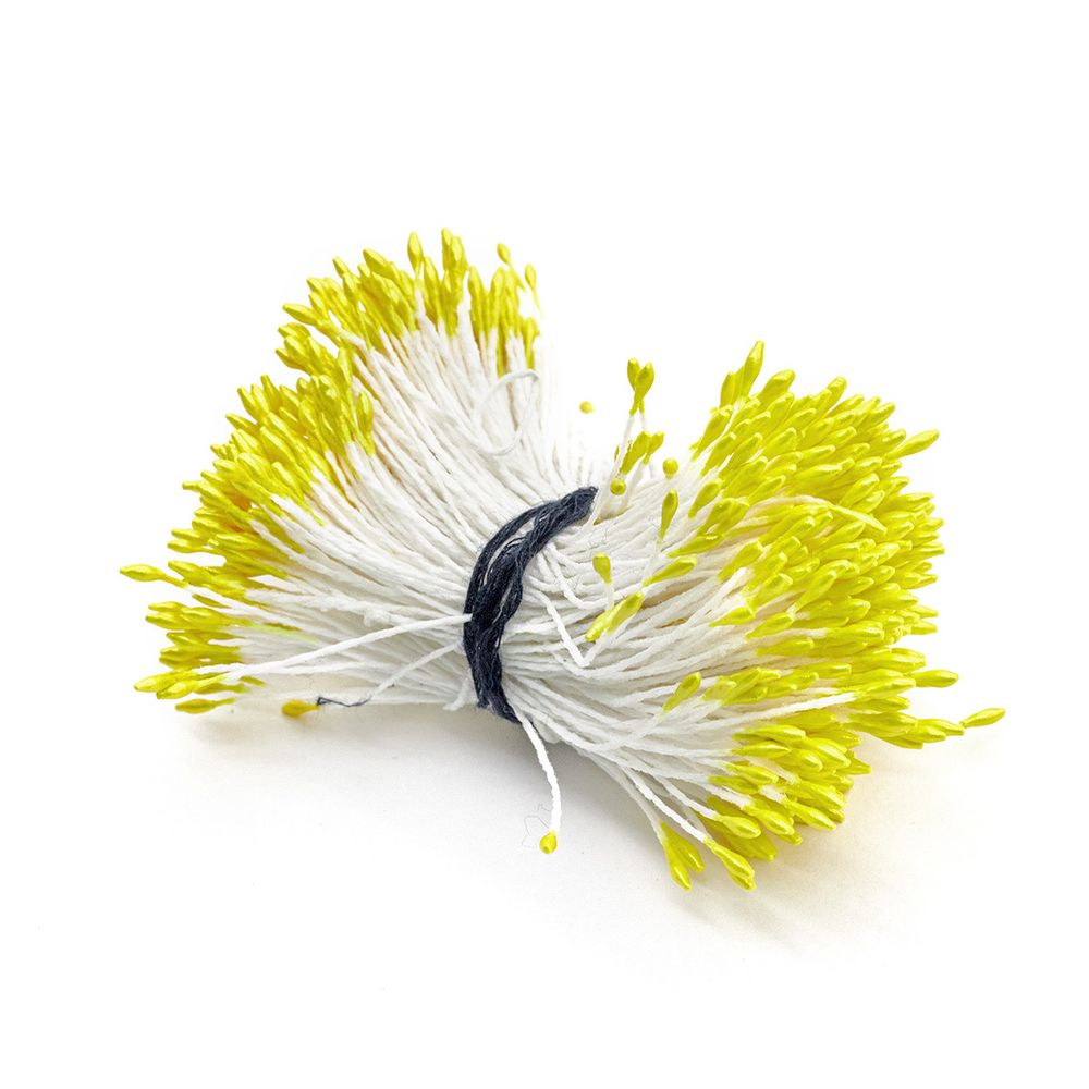 Тычинки для искусственных цветов 0,1х6см (желтый)