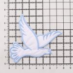 Термоаппликация Голубь, 73х80мм 10 шт (белый), 130501