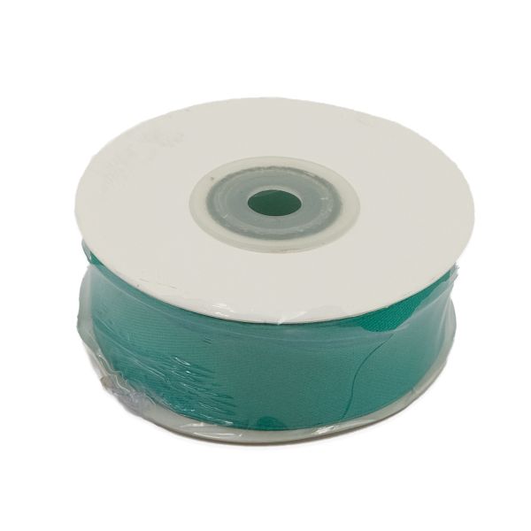 Лента атласная 1-сторонняя 25.0 мм / 22.86±1 метров, 121 бирюзовый, Globus