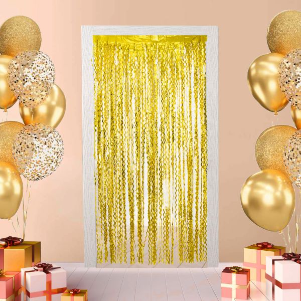 Занавес Дождик 100х200 см, 01_золотая волна, Boomzee GBZ-15