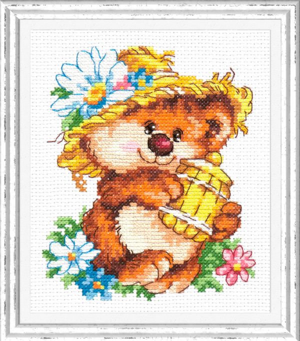 Набор для вышивания нитками Чудесная игла, Сладкоежка 11х13 см