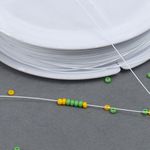 Ювелирный тросик (ланка) 0.38 мм / 100 м, TBY.ЮТ.0.38, цв.белый