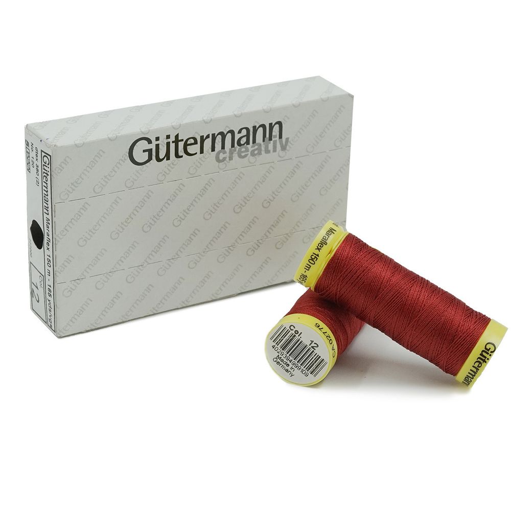 Нитки для трикотажа Gutermann Maraflex, 150м, 012 божоле, 5 катушек