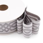 Лента (тесьма) жаккардовая 35.0 мм / 10±0.5 метров, бордюр Кельтский орнамент 35272 V4 серый