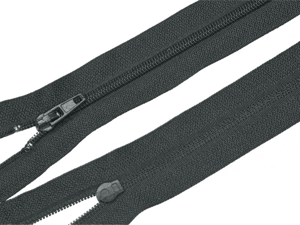 Молния спираль (витая) (цв.SBS) брючная Т3 (3 мм) 1 зам., н/раз., 16 см, автомат, S-156 т.серый, 100 шт