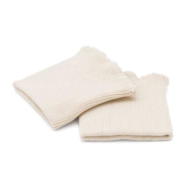 Манжеты трикотажные 9.0х9.5 см, 1 пара, средней плотности 14 кл, 1х1, 8015 св.бежевый