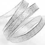 Лента металлизированная 10.0 мм / 22.85±1 метра, цв. серебро, Magic4Hobby