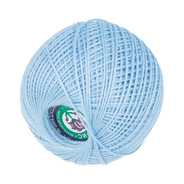 Пряжа ПНК им.Кирова Ирис / уп.20 мот. по 25 г, 150м, №2704 голубой