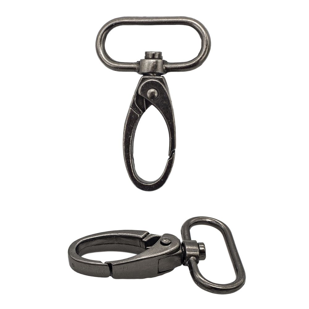 Карабин металл 25.0 мм (48х32 мм), 2 шт, чер.никель, 0325-0037 Hobby&Pro