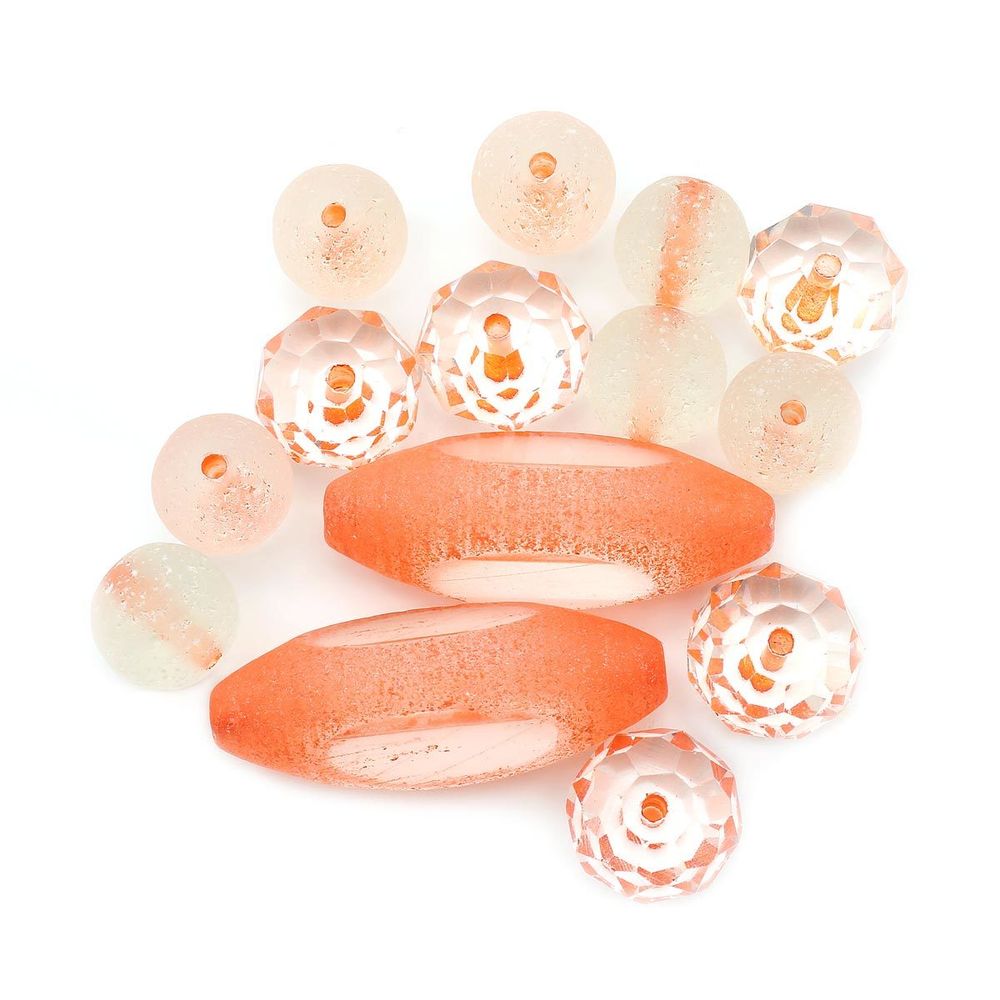 Набор декоративных бусин, 14 шт, Астра Premium