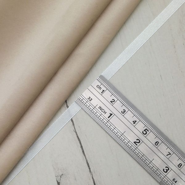 Лента атласная 1-сторонняя 6.0 мм / 22.86±1 метров, 127 жемчужный, Globus