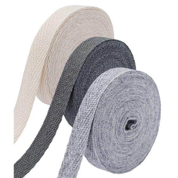 Тесьма (лента) киперная (100 х/б) 10 мм, / 3 шт по 4.57 метров, 2.5 г/м, ассорти №6, 3 цвета