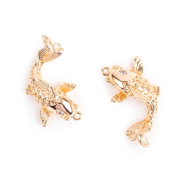 Коннектор 18х10 мм, 10 шт, 02 под золото, Zlatka FMK-T06