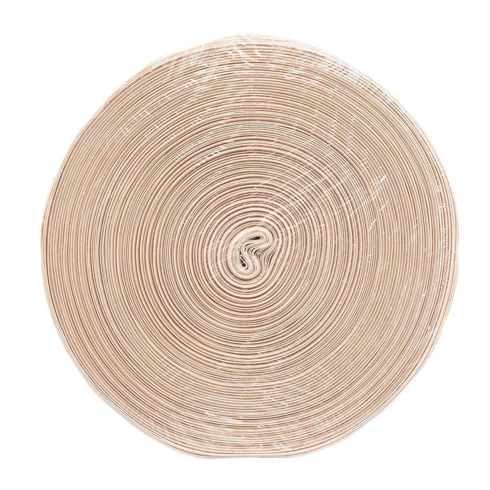 Лента (тесьма) шторная: сборка параллельная (1:2.5) 80 мм / 100 метров, бежевая