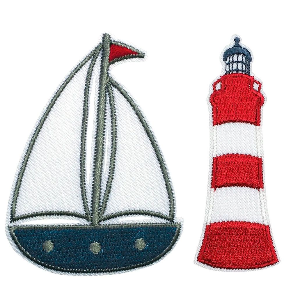Термоаппликация парус и маяк, красный/синий цв. 2 шт. 926750 Prym