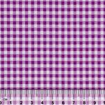 Ткань для пэчворка Peppy Бабушкин сундучок, рулон 112 см / 5 метров, БС-51 клетка фиолетовый, Peppy