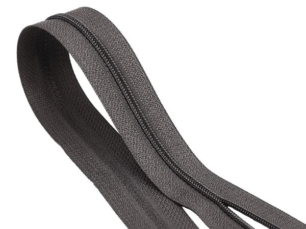 Молния рулонная витая (спираль) Т3 (3 мм), УСИЛЕННАЯ, НА БОБИНЕ, S-306 серый (цв.SBS) / 200 метров