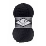 Пряжа Alize (Ализе) Superlana Maxi / уп.5 мот. по 100 г, 100м, 060 черный A