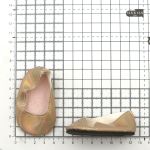 Туфли для куклы Металлик, 7см, цв. золотой, MISU-4