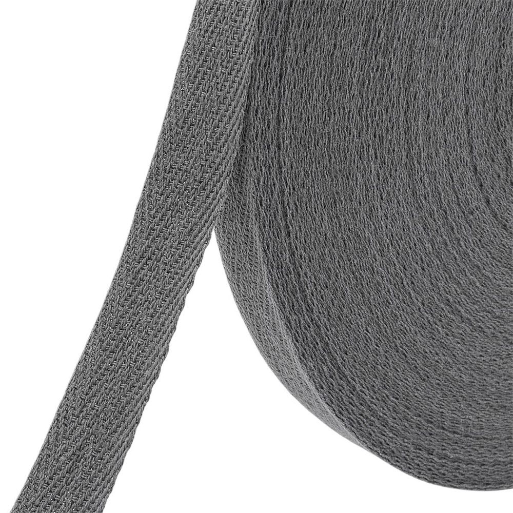 Тесьма (лента) киперная (100 х/б) 15 мм / 45.72 метра, 63 темно-серый, 6190-2024