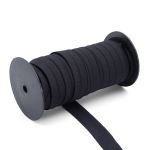 Резинка бельевая (окантовочная) блестящая 25.0 мм / 50 метров, черный