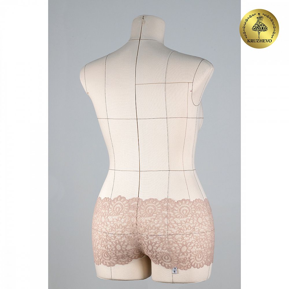 Кружево бельевое эластичное 205 мм / 25 м, YSTL00839, цв.168 серебристый пион, Kruzhevo