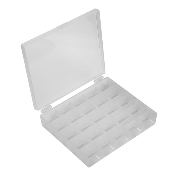 Органайзер для шпулек пластик 12х10х2.5 см, прозрачный, Gamma CFS-01