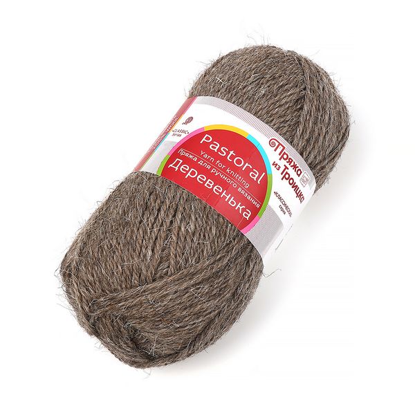 Пряжа Троицкая Деревенька / уп.10 мот. по 100 г, 170 м, 0371 натур серый