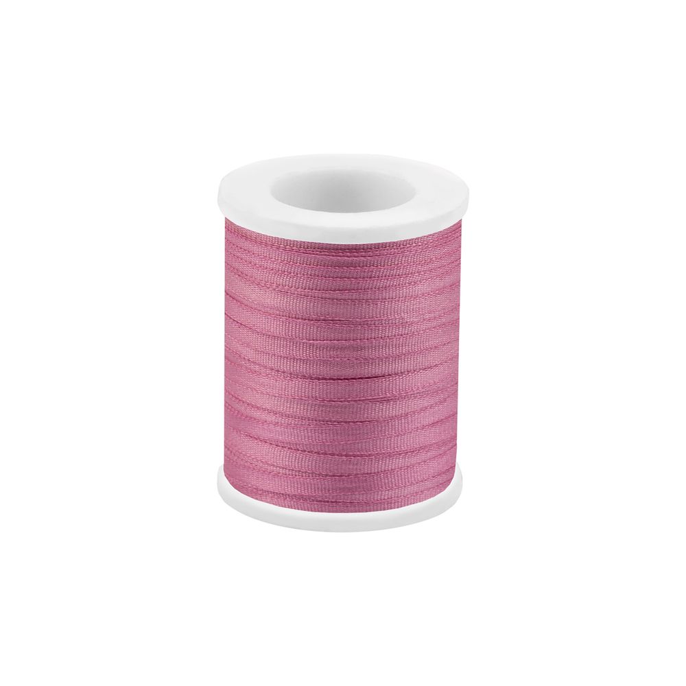 Лента (тесьма) шелковая 2.0 мм / 45.5±0.5 метров, №087 т.розовый, Gamma SR-2